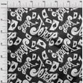 thumbnail image 2 of oneOone Rayon Dark Gray Fabric Joker & Poker Text Craft Projects Decor Fabric Printed By The Yard 56 Inch Wide, 2 of 5