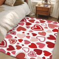 thumbnail image 5 of Love Heart Washable Area Rug 2.7 x 5 ft Polka Dots, Soft Non Slip Rugs Stain Repellent Indoor Felt Carpet for Living Dining Room Bedroom Home Office, 5 of 9