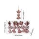 thumbnail image 3 of Set de adornos de caramelos navideños | Decoraciones de árbol de Navidad brillantes y electrochapadas – Plástico multicolor, 4,33 pulgadas, acabado vidrioso, reutilizable, accesorios festivos para, 3 of 6