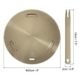 thumbnail image 2 of Placa Difusora de Calor para Estufa de Gas de 8 Pulgadas con Mango Desmontable, Oro Rosa, 2 of 5