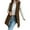 Brown, variant on Women's Casual Notched Lapel Wool Blend Vest Western One Button Sleeveless Wool Jacket Coat, Women Cardigans Lightweight, Cover Up Tops for Women, Soft Cardigans for Women