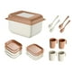 thumbnail image 4 of Juegos de vajilla, cubiertos y utensilios, caja reutilizable, apilable y portátil para adultos, estilo nórdico. Estilo A, 4 of 7
