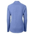 thumbnail image 3 of Women's Cutter & Buck Heather Blue Los Angeles Rams Adapt Eco Knit Heather Full-Zip Jacket, 3 of 3