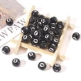 thumbnail image 4 of HAMPPLIES 50 Pcs Perles de Billard en Acrylique Rondes pour Bricolage et Fêtes Noires, 4 of 7