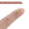 thumbnail image 4 of Uxcell 20g Crushed Glass Chips, 2-4mm Irregular Metallic Chunky Sequins Glass Stone Yellow Green, 4 of 5