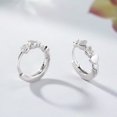 thumbnail image 5 of Pendientes de aro pequeños con circonita cúbica para mujeres, adolescentes y niñas, cartílago, pequeños y lindos aros Huggie de circonita cúbica, hipoalergénicos para orejas sensibles ER, 5 of 5