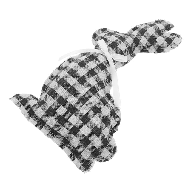 GOOHOCHY Easter Bunny Table Ornament Simulation Easter Rabbit Multi Polyester Cotton for Holiday Celebrations 1Pcs