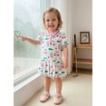 thumbnail image 6 of BemeyourBBs Toddler Baby Girl Golf Dress Outfit Little Baby Girl Summer Dress Short Sleeve Turn Down Collar Golf Themed Print A Line Pleated Dress, 6 of 9