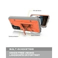 thumbnail image 4 of CaseBorne ArmadilloTek V Case for Samsung Galaxy S22+ Plus 5G with Kickstand Full-Body Multi-Layer Rugged Screenless - Orange, 4 of 6