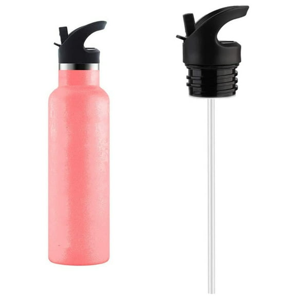 Straw Lid Compatible for Hydro Flask Standard Mouth Water Bottle Straw Lid Brush 2 Straw Set