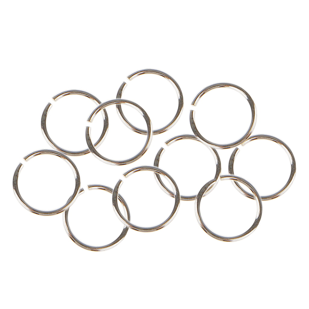 Choice of Lot Size & Price Sterling Silver 6mm Round Flush Cut Jump Rings