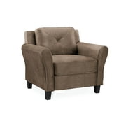 Lifestyle Solutions Taryn Club Chair, Brown Fabric