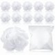 thumbnail image 1 of wonima11 12 Pcs Travel Size Loofah Individually Wrapped, Small Shower Puff Bath Sponge Pouf Ball Bulk Mesh Bath Puff Mini Loofah Sponge with Case Bulk for Shower Care (50g,White), 1 of 1