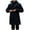 Black, variant on Fmbrln Mens Trench Coat Double Breasted Notched Collar Pea Coats Windbreaker Jackets Soft Comfy Overcoat Winter Warm Trench Coat Khaki XS