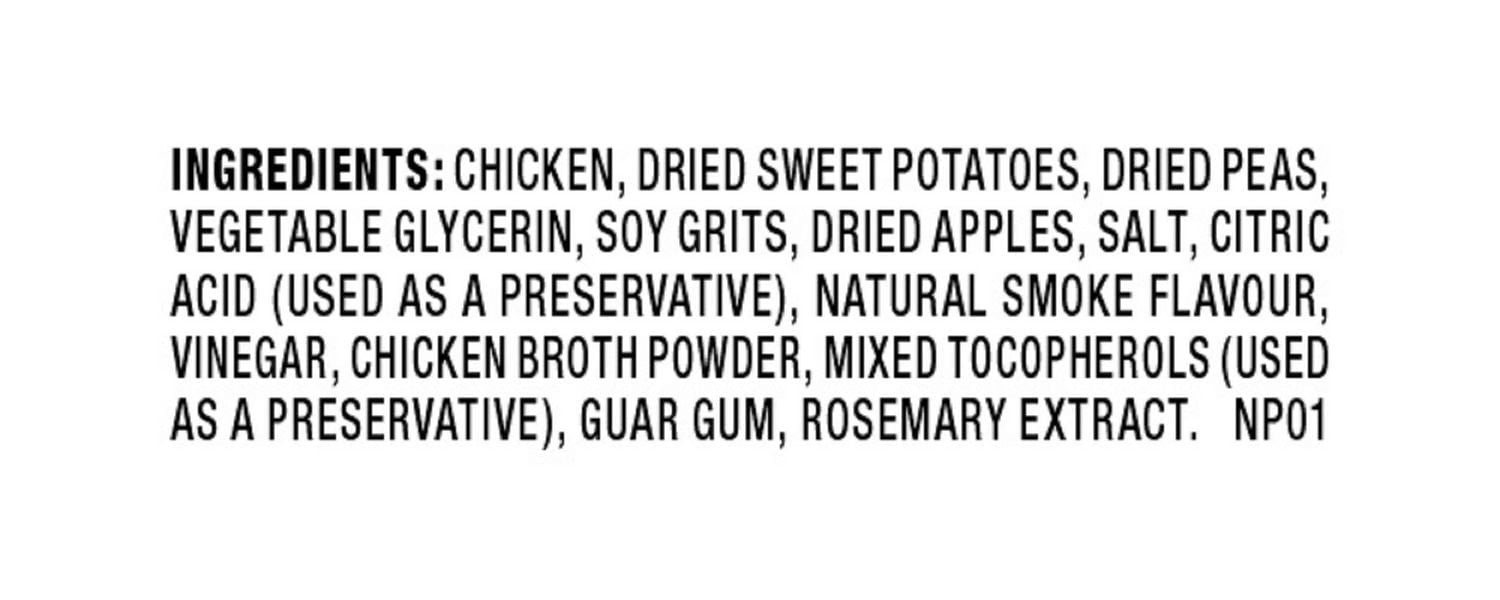 Nature's Recipe Chewy Bites Grain Free Natural Dog Treats, Chicken, Sweet Potato & Apple Recipe