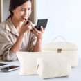 thumbnail image 4 of Organizadora Maquillaje 1/2/3 Uds Acolchada Bolsas Simples Estéticas, 4 of 9