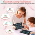 thumbnail image 3 of HLONK 12 in LCD Writing Tablet Colorful Screen Pressure-Sensitive Pink Drawing Pad, 3 of 7
