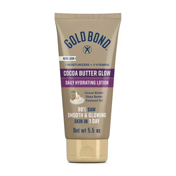 Gold Bond Cocoa Butter Glow Daily Hydrating Lotion, 5.5 oz