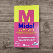 Midol Complete Gas Relief Tablets W/ Acetaminophen & Antihistamine, 40 ct