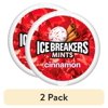 (2 pack) Ice Breakers Cinnamon Flavored Sugar Free Mints, Puck 1.5 oz