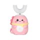 thumbnail image 3 of Cepillo de dientes eléctrico sónico automático para niños de 360° con patrón de dibujos animados, recargable por USB, de silicona, con forma de U, luz azul, 3 of 5