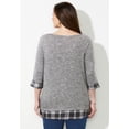 thumbnail image 3 of Catherines Women's Plus Size Petite Impossibly Soft Duet Tunic, 3 of 6