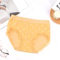 thumbnail image 3 of Bigersell Cotton Thong Underwear for Women Clearance Cotton Underwear Women Seamless Tangas Panty Style P-1458 Spandex Shaping Panties High Waisted Thongs Ladies Briefs Women's Panties Yellow F, 3 of 3