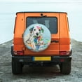 thumbnail image 2 of Fotbe A Funny Little Dalmatian Puppy Spare Tire Cover Thickening Universal Fit for Jeep, Trailer, RV, SUV, Truck, Tough Tire Wheel Soft Cover-16 inch, 2 of 9