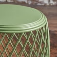 thumbnail image 3 of Noble House Finley Iron Round Side Table, Green, 3 of 5