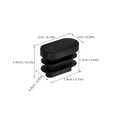 thumbnail image 2 of MLINS Hemoton 40pcs Oval Furniture Leg Caps Tubing Inserts for Chairs Pads Floor Protectors Non Slip Table Feet Thicken Pads, 2 of 8