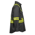 thumbnail image 6 of Flame Resistant High Visibility Hi Vis Shirt - 100% C - 7 oz (Small, Dark Grey), 6 of 9