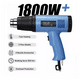 thumbnail image 4 of Pistola De Calor De Temperatura Regulable 4 Boquillas 2000w Azul, 4 of 4
