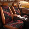 thumbnail image 3 of Eheartsgir Non-Slip Automotive Cover for SUV, Polyester Fabric Durable Car Front Seat Covers, Red Gold Marbled Print, 3 of 7