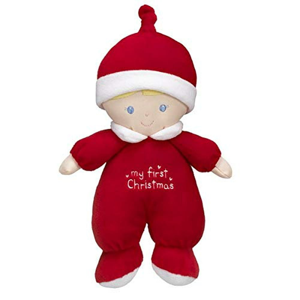 Ganz My First Christmas Red 9 Inch Christmas Rattle Baby Doll Walmart