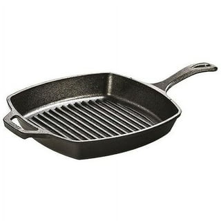 Lodge CRSGP12 Carbon Steel Grilling Pan, Pre-Seasoned, 12-Inch