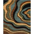thumbnail image 2 of Well Woven Hudson Waves Blue Brown Area Rug Abstract Lines Multi Rug 5'3" x 7'3", 2 of 8