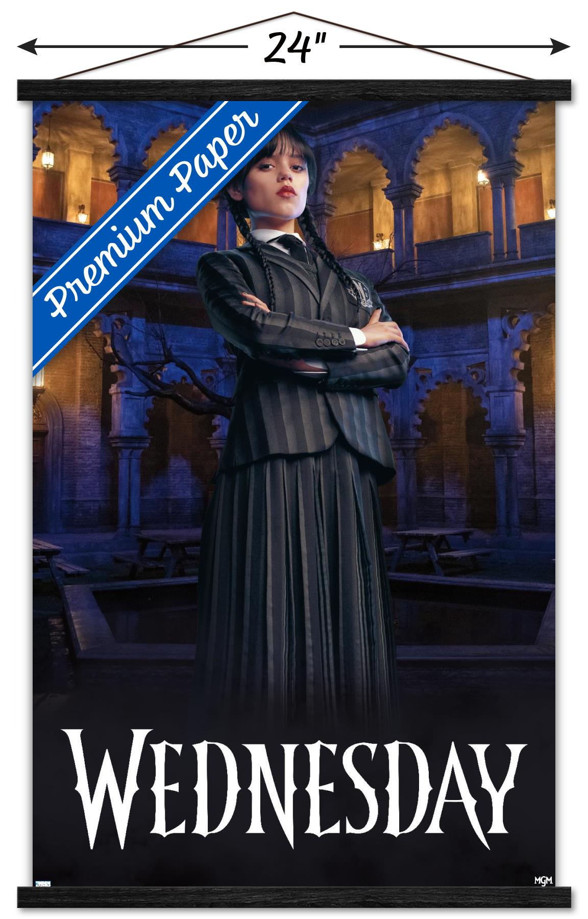 Wednesday - Portrait Wall Poster with Magnetic Frame, 22.375" x 34"
