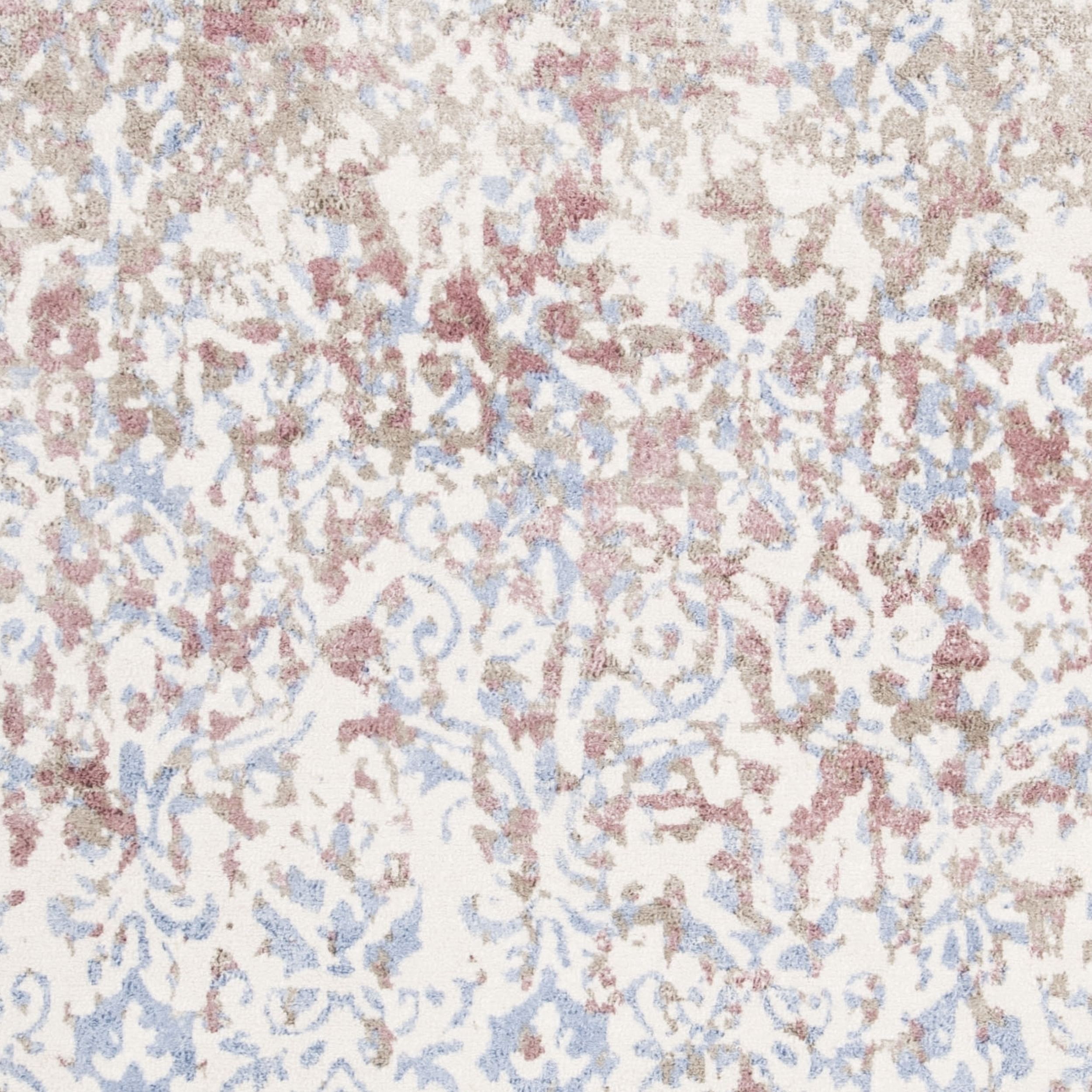 SAFAVIEH Expression Kliment Abstract Area Rug, Ivory/Blue, 8' x 10'