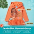 thumbnail image 3 of Disney Moana Toddler Girls' Zip-Up Hooded Sweatshirt Coral, 3 of 6