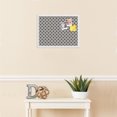 thumbnail image 3 of PinPix ArtToFrames 18x13 Custom Cork Bulletin Board    Poster Board Has a Fabric Style Canvas Finish, Framed in Satin White Frame (PinPix-236), 3 of 5