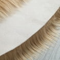 thumbnail image 2 of Round Soft Faux Sheepskin Fur Area Rugs Faux Fur Rug Bedside Rugs 12inch, 2 of 9