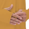 thumbnail image 4 of Xfvqtps Mens and Womens Pullover Tops with Face Neck Mask Long Sleeves Cooling Sun Protection Solid Color Breathable Lightweight Summer Shirts with Thumb Hole Gold, 4 of 8