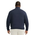thumbnail image 2 of Big & Tall IZOD Marled Button-Mock Sweater Color: Velvet Maroon Size: L TALL, 2 of 4