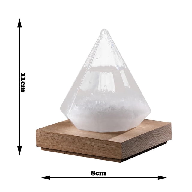Cqxid Desktop Ornament Under $10 Weather Items Bottle Colorful Desktop Transparent Crystal Glass Gift 150ML