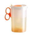 thumbnail image 1 of Piwvid Pichet d'Eau en Plastique avec Couvercle à Bec Rabattable Récipient d'Eau Mince Transparent pour Porte de Réfrigérateur Pichet à Jus pour Thé Limonade Boissons Faites à la Main pour BBQ Camp, 1 of 9