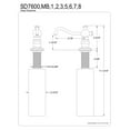 thumbnail image 5 of Kingston Brass SD7605 Vintage Soap Dispenser, Oil Rubbed Bronze, 5 of 5
