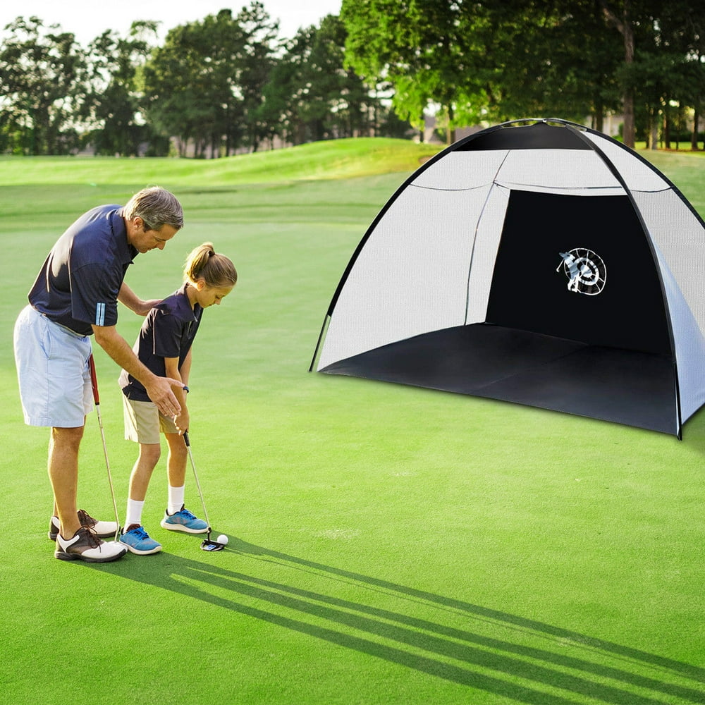 Ktaxon 10' Golf Hitting Nets, Practice Driving Hit Net, with Portable Bag, for Golfing at Home