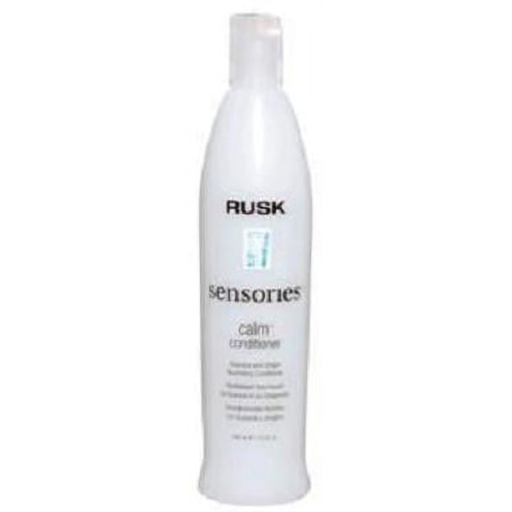 Size : 13 oz , Rusk Calm Conditioner Guarana & Ginger 60 Second Hair Revive hair beauty, Pack of 1 w/ Sleekshop Pink Comb