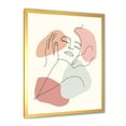 thumbnail image 2 of Designart 'Continuous One Line Portrait of Woman' Modern Framed Art Print, 2 of 4