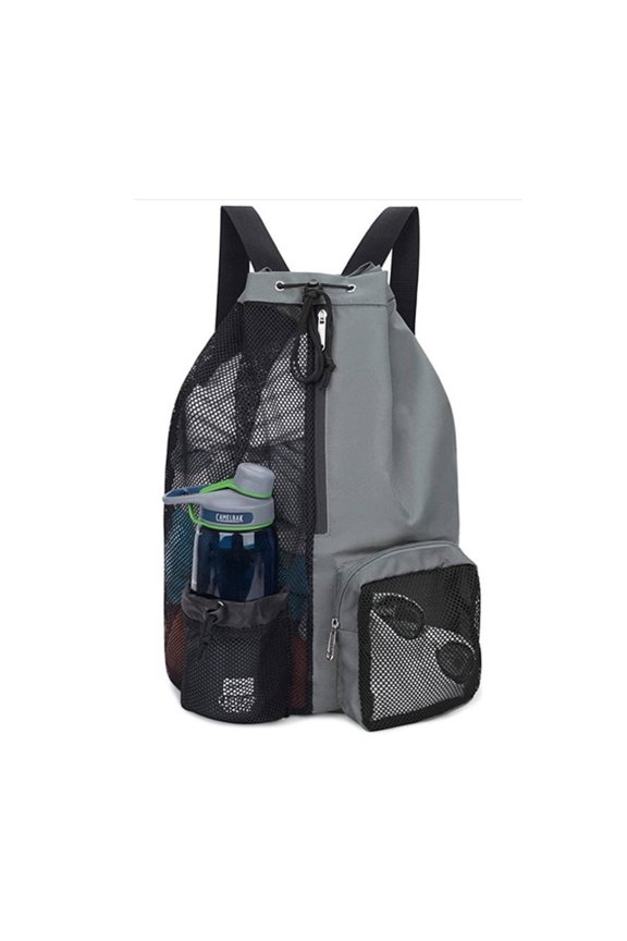 Swim Bag,Multi-Purpose Mesh Backpack for Beach,Lightweight Sports Travel Backpack,Adjustable Waterproof College Backpack for Swim Gear